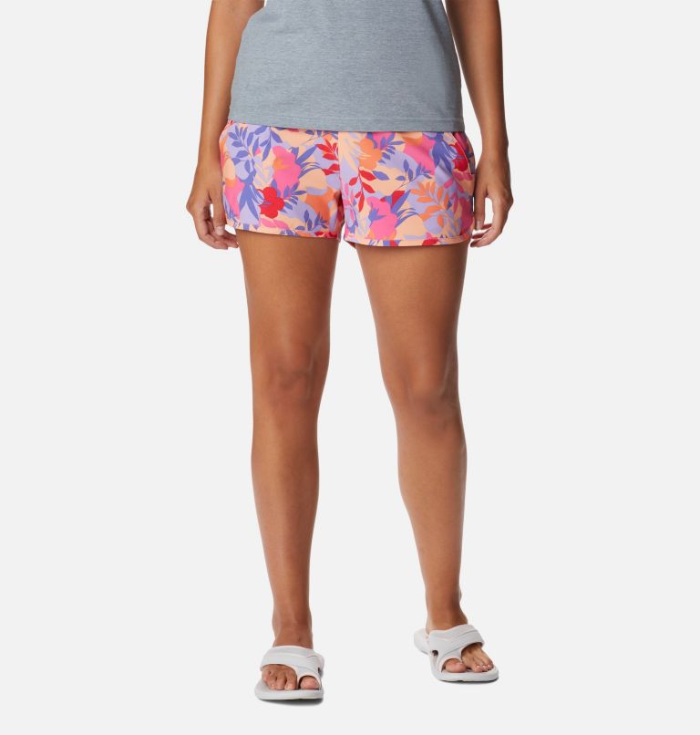Thumbnail: Women's Pleasant Creek Stretch Shorts, Color: Wild Geranium, Floriated, image 1