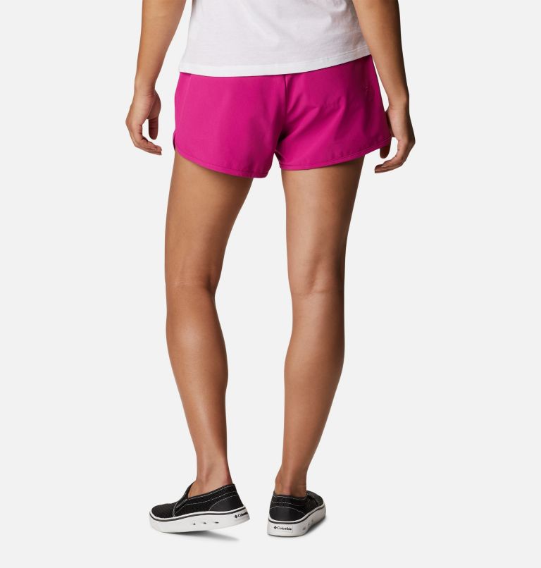 Thumbnail: Women's Pleasant Creek Stretch Shorts, Color: Wild Fuchsia, image 2