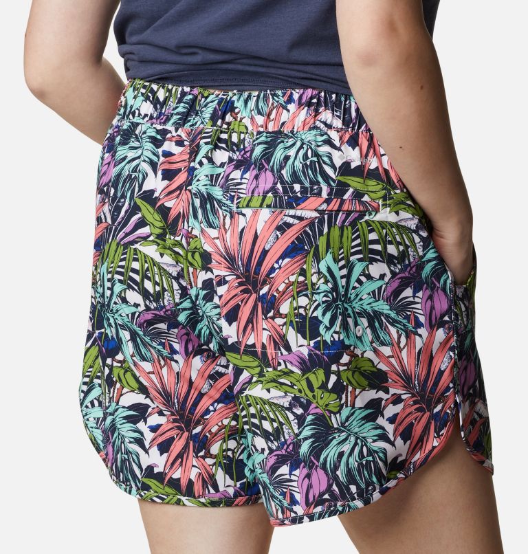 Women's Pleasant Creek Stretch Shorts - Plus Size, Color: White, Toucanical Multi Print, image 5