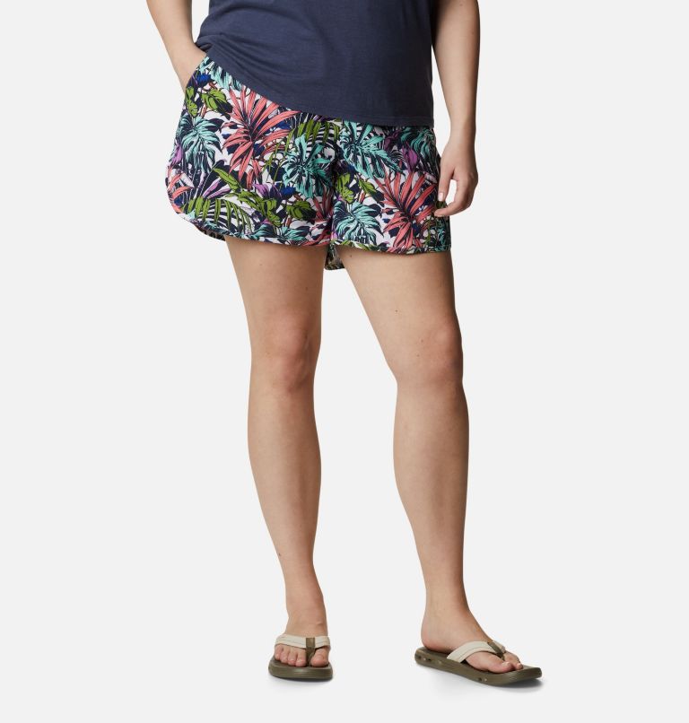 Women's Pleasant Creek Stretch Shorts - Plus Size, Color: White, Toucanical Multi Print, image 1