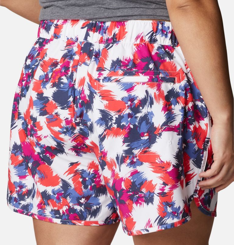 Women's Pleasant Creek Stretch Shorts - Plus Size, Color: White Typhoon Blooms Multi