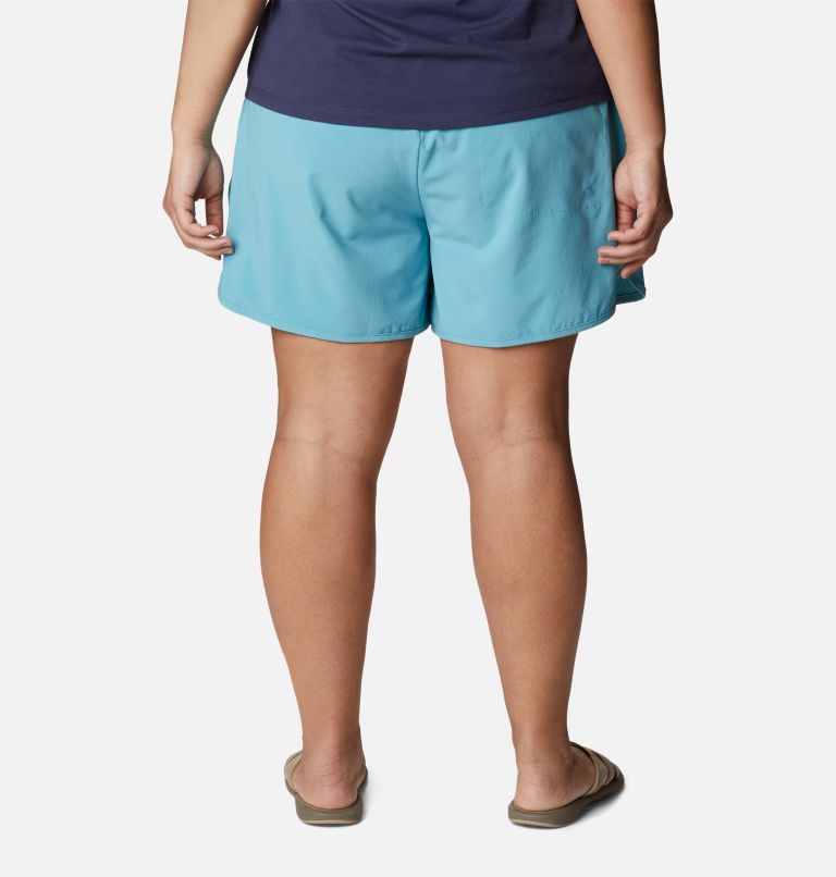 Thumbnail: Women's Pleasant Creek Stretch Shorts - Plus Size, Color: Sea Wave, image 2