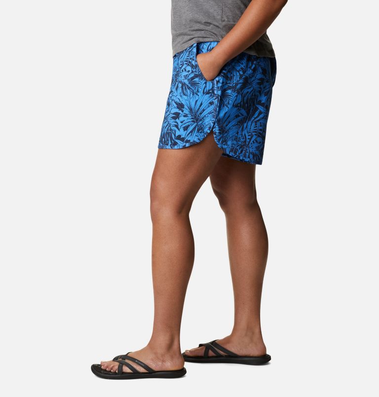 Women's Pleasant Creek Stretch Shorts - Plus Size, Color: Harbor Blue Toucanical Tonal Print, image 3