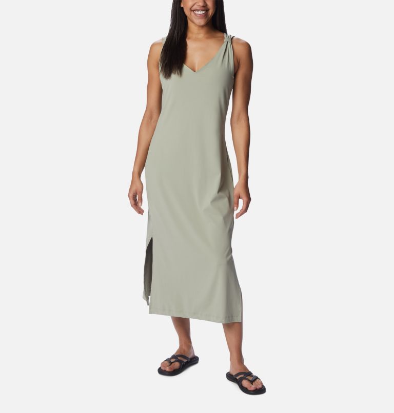 Thumbnail: Women's Chill River Midi Dress, Color: Safari, image 1
