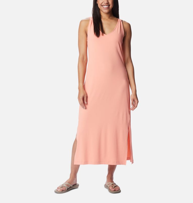 Women's Chill River Midi Dress, Color: Summer Peach, image 1