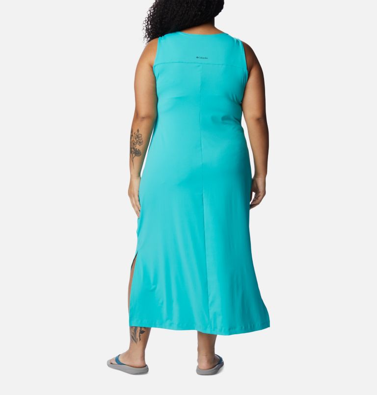 Thumbnail: Robe mi-longue Chill River Femme - Grandes tailles, Color: Bright Aqua, image 2