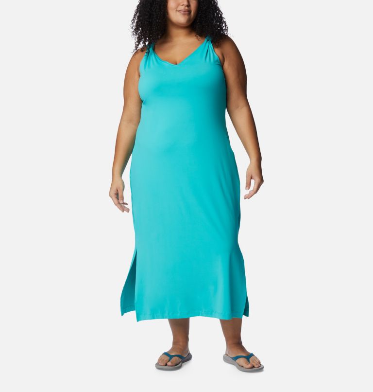 Thumbnail: Robe mi-longue Chill River pour femme - Grandes tailles, Color: Bright Aqua, image 1