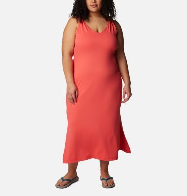 Kancystore Women's Plus Size Dresses Casual Loose Pocket Short Sleeve Slits  Plus Size Long Maxi Dress XL-5X