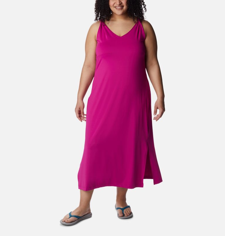 Women's Chill River Midi Dress - Plus Size, Color: Wild Fuchsia