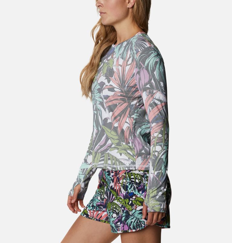 Chandail à manches longues Sun Deflector Summerdry pour femme, Color: White Toucanical Multi Print, image 3