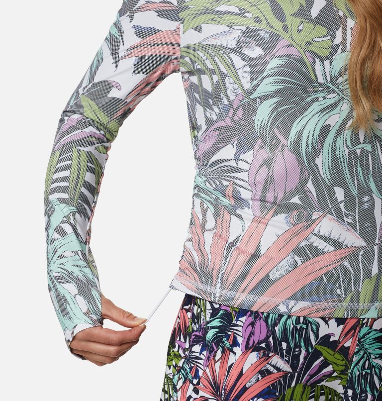Chandail à manches longues Sun Deflector Summerdry pour femme, Color: White Toucanical Multi Print, image 6