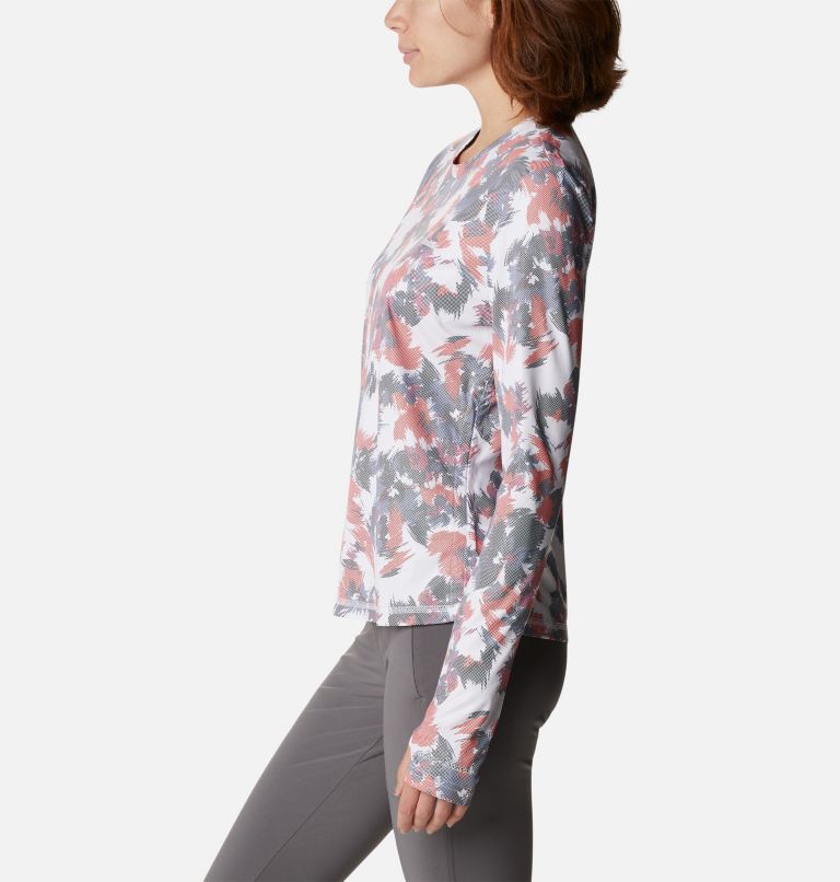 Chandail à manches longues Sun Deflector Summerdry pour femme, Color: White Typhoon Blooms, image 3