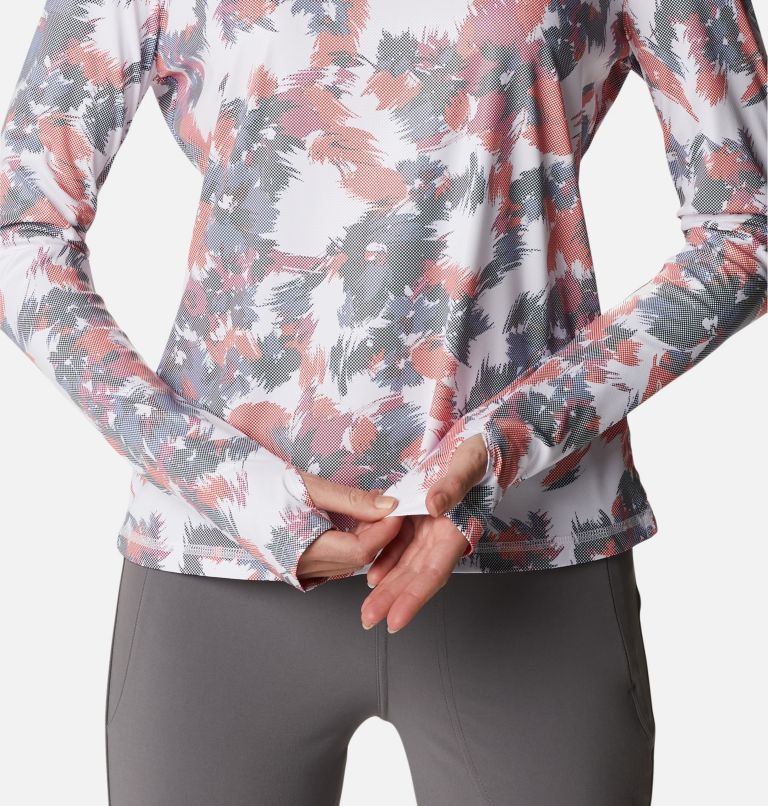 Chandail à manches longues Sun Deflector Summerdry pour femme, Color: White Typhoon Blooms, image 5
