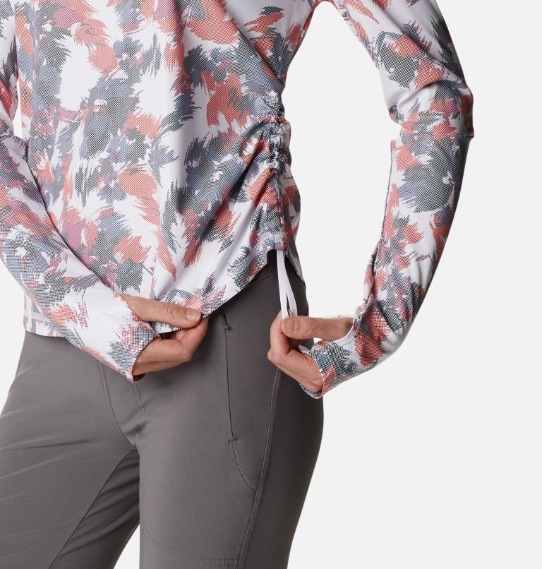 Chandail à manches longues Sun Deflector Summerdry pour femme, Color: White Typhoon Blooms, image 6