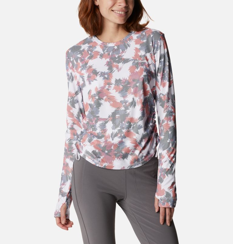 Chandail à manches longues Sun Deflector Summerdry pour femme, Color: White Typhoon Blooms, image 7