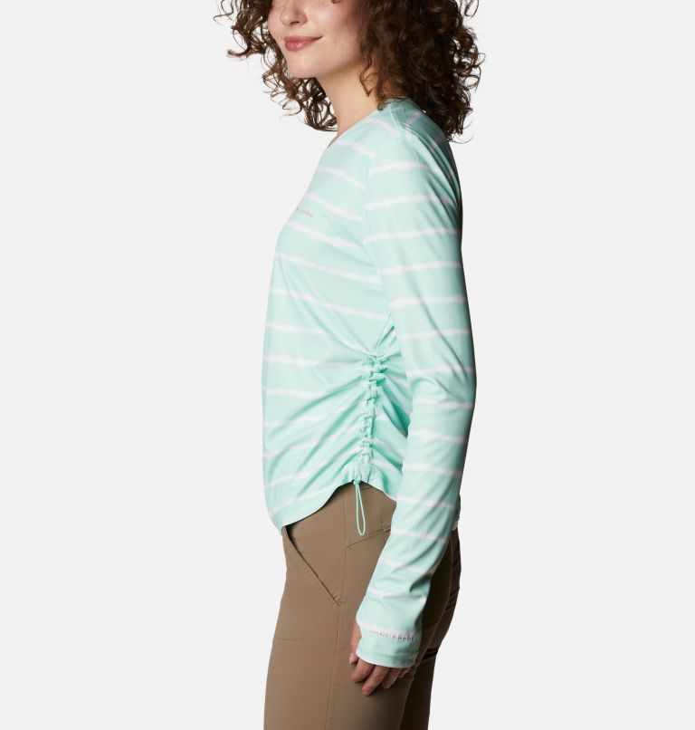 Chandail à manches longues Sun Deflector Summerdry pour femme, Color: Mint Cay Tie Dye Stripe, image 3