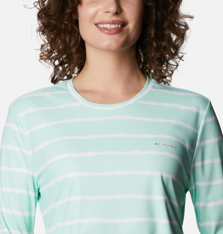 Chandail à manches longues Sun Deflector Summerdry pour femme, Color: Mint Cay Tie Dye Stripe, image 4