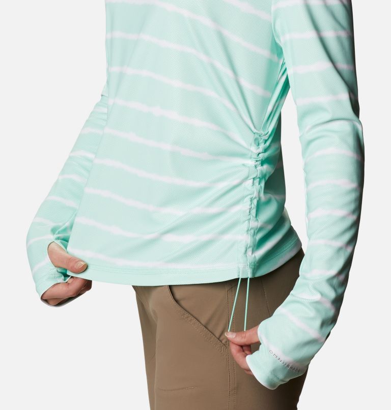 Chandail à manches longues Sun Deflector Summerdry pour femme, Color: Mint Cay Tie Dye Stripe, image 6