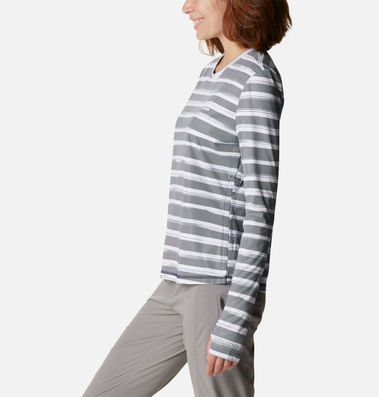 Thumbnail: Women's Sun Deflector Summerdry Long Sleeve Shirt, Color: Nocturnal Brush Stripe, image 3