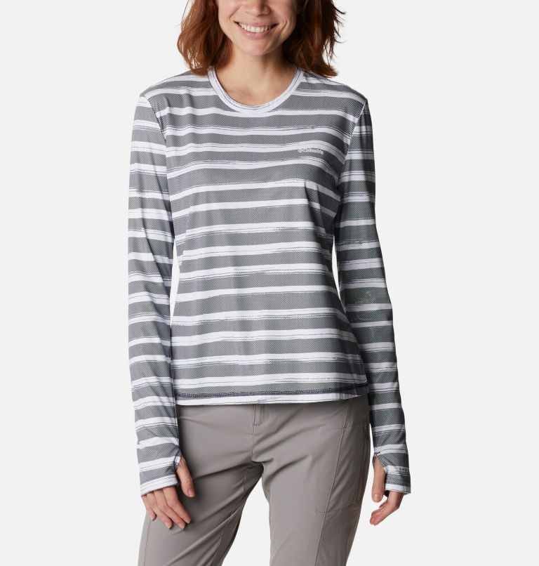 Thumbnail: Women's Sun Deflector Summerdry Long Sleeve Shirt, Color: Nocturnal Brush Stripe, image 1