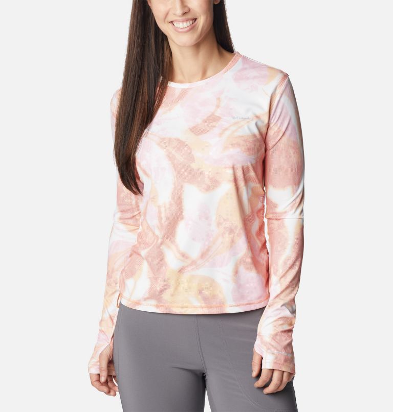 W Sun Deflector Summerdry LS Shirt, Color: Peach, Bloomdye, image 1
