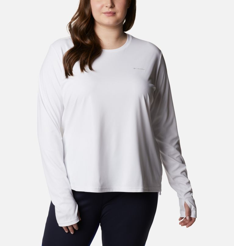 Chandail à manches longues Sun Deflector Summerdry pour femme - Grandes tailles, Color: White, image 1