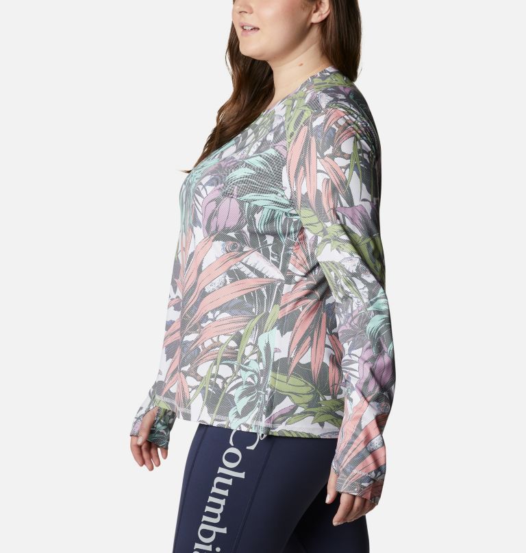 Chandail à manches longues Sun Deflector Summerdry pour femme - Grandes tailles, Color: White Toucanical Multi Print, image 3