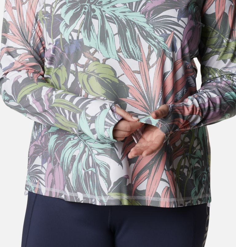 Chandail à manches longues Sun Deflector Summerdry pour femme - Grandes tailles, Color: White Toucanical Multi Print, image 5