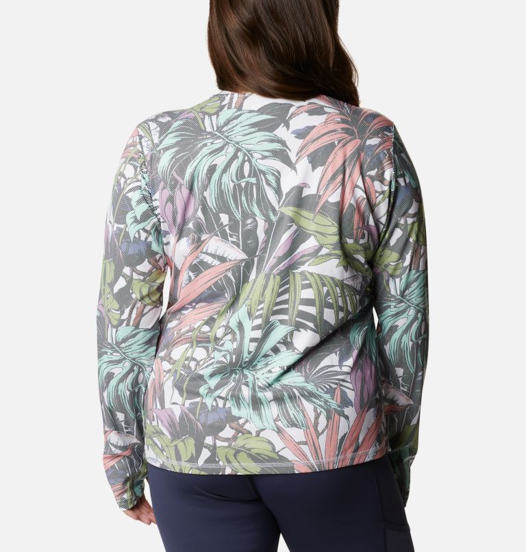 Chandail à manches longues Sun Deflector Summerdry pour femme - Grandes tailles, Color: White Toucanical Multi Print, image 2