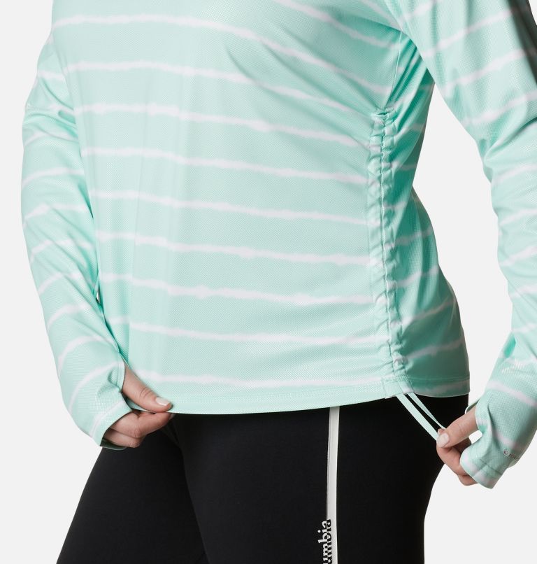 Chandail à manches longues Sun Deflector Summerdry pour femme - Grandes tailles, Color: Mint Cay Tie Dye Stripe, image 6
