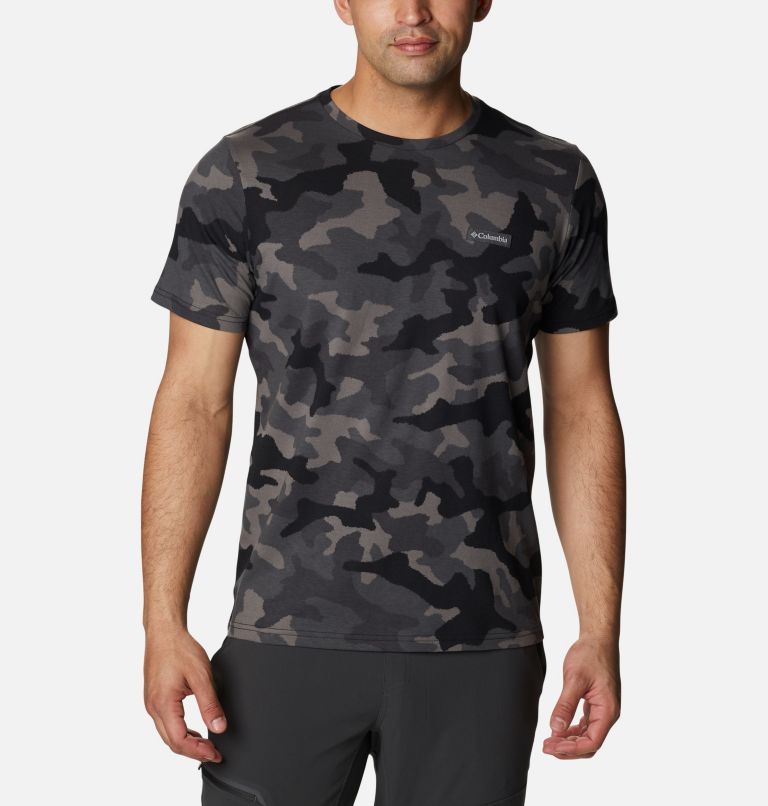 T-shirt imprimé Workflow pour homme, Color: Black Camo, image 1