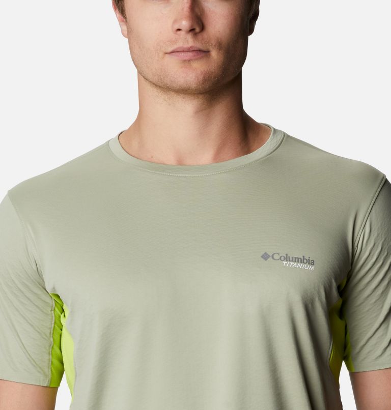 Mazama Trail&trade; Short Sleeve | 348 | S Men's Mazama Trail&trade; T-Shirt, Safari, Bright Chartreuse, a2