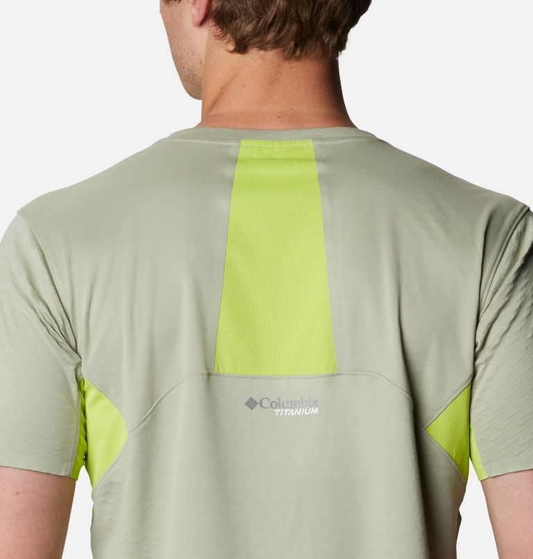 Mazama Trail&trade; Short Sleeve | 348 | S Men's Mazama Trail&trade; T-Shirt, Safari, Bright Chartreuse, a4