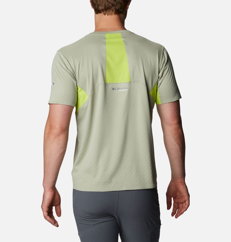 Mazama Trail&trade; Short Sleeve | 348 | S Men's Mazama Trail&trade; T-Shirt, Safari, Bright Chartreuse, back