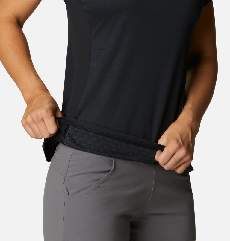 Women's Zero Ice Cirro-Cool Short Sleeve Shirt, Color: Black