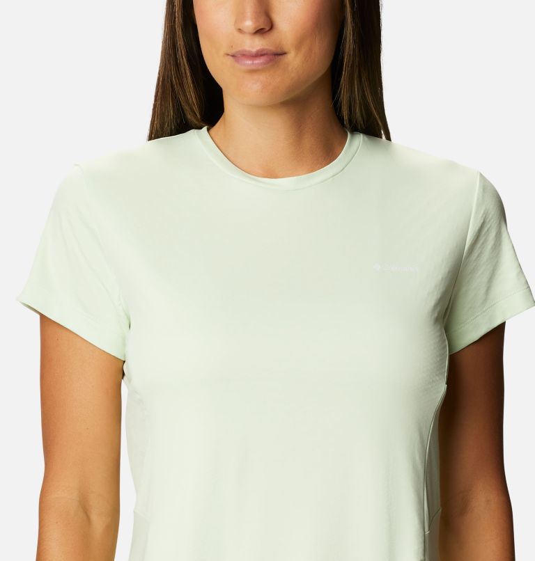 Women's Zero Ice Cirro-Cool Short Sleeve Shirt, Color: Light Lime, image 4