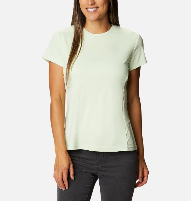 Women's Zero Ice Cirro-Cool Short Sleeve Shirt, Color: Light Lime, image 1