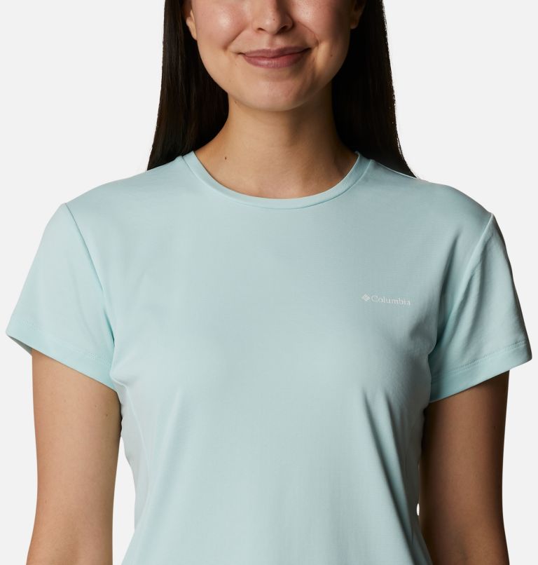 Women's Zero Ice Cirro-Cool Short Sleeve Shirt, Color: Icy Morn, image 4