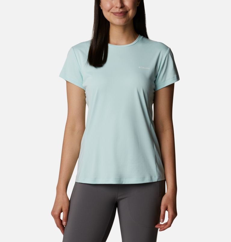 Women's Zero Ice Cirro-Cool Short Sleeve Shirt, Color: Icy Morn, image 1
