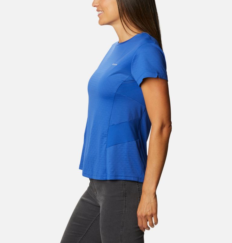 Women's Zero Ice Cirro-Cool Short Sleeve Shirt, Color: Lapis Blue, image 3