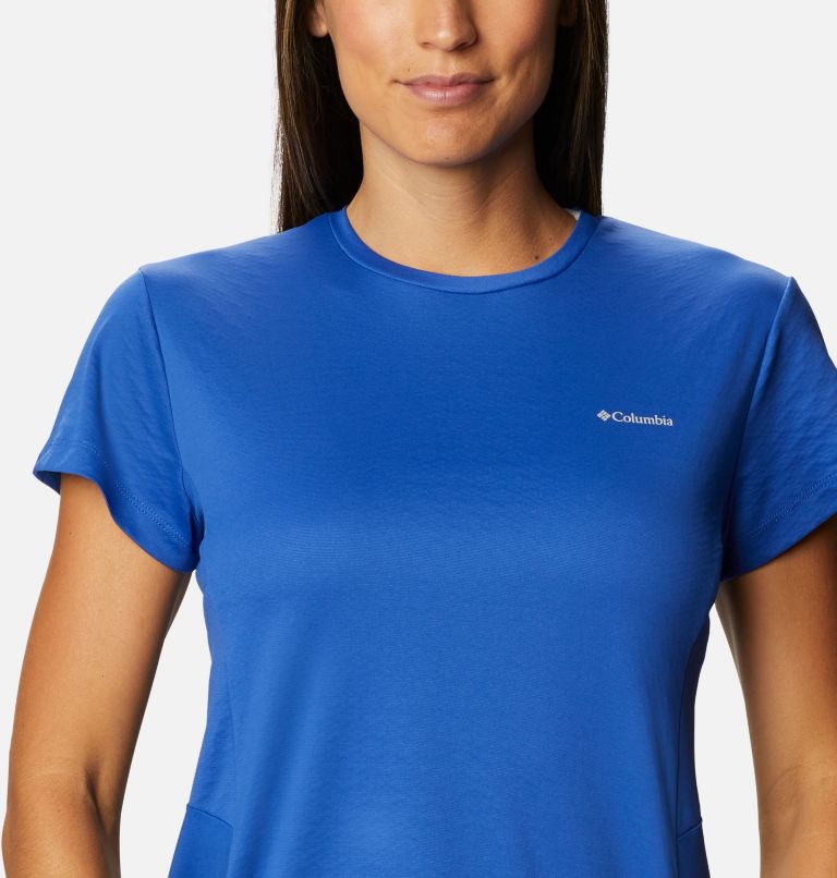Women's Zero Ice Cirro-Cool Short Sleeve Shirt, Color: Lapis Blue, image 4