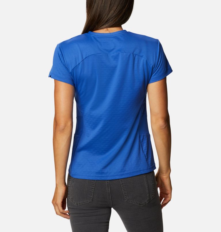 Women's Zero Ice Cirro-Cool Short Sleeve Shirt, Color: Lapis Blue, image 2