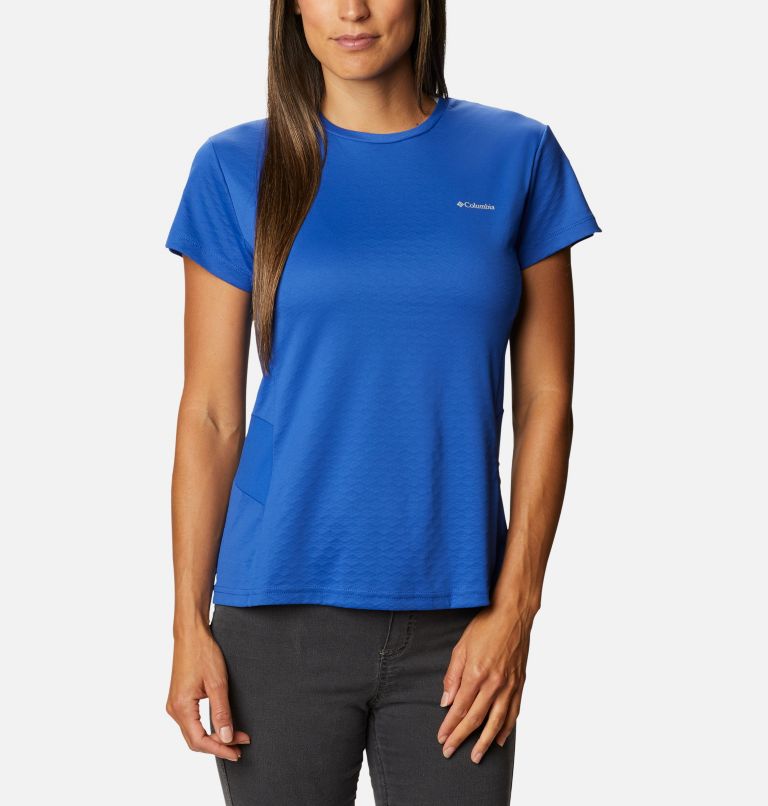 Women's Zero Ice Cirro-Cool Short Sleeve Shirt, Color: Lapis Blue, image 1