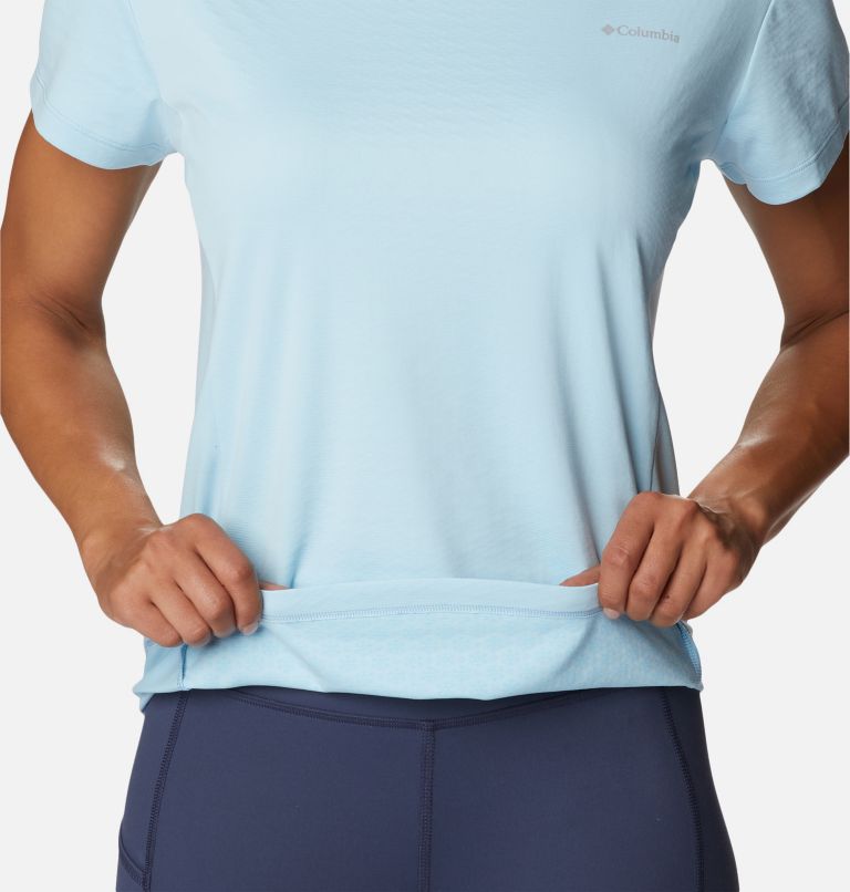 W Zero Ice Cirro-Cool SS Shirt | 490 | S, Color: Spring Blue, image 5