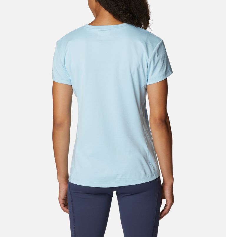 Women's Zero Ice Cirro-Cool Short Sleeve Shirt, Color: Spring Blue, image 2