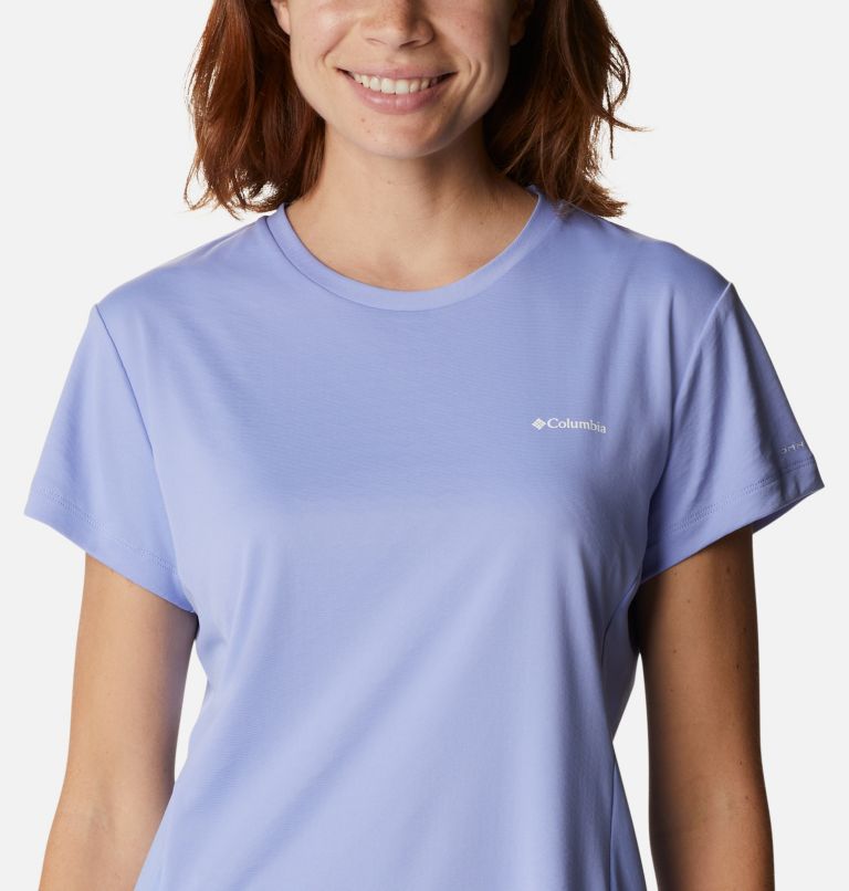 Thumbnail: T-shirt à manches courtes Zero Ice Cirro-Cool pour femme, Color: Serenity, image 4