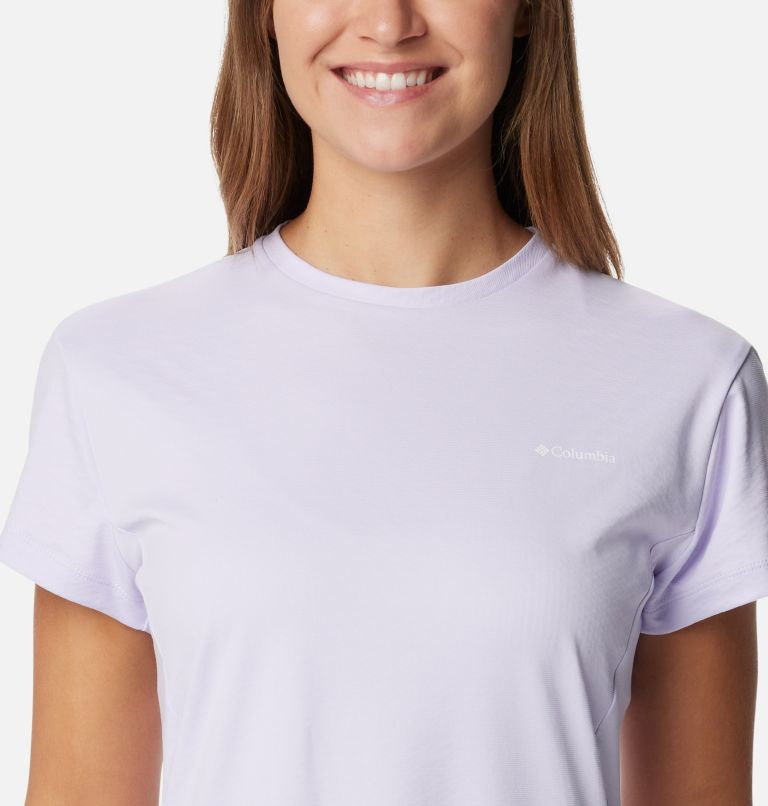 Women's Zero Ice Cirro-Cool Short Sleeve Shirt, Color: Purple Tint, image 4