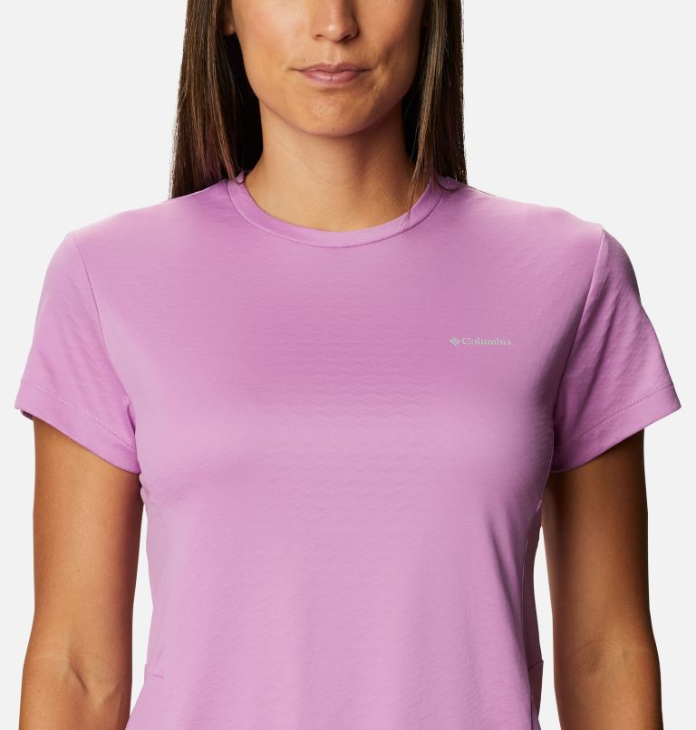 Women's Zero Ice Cirro-Cool Short Sleeve Shirt, Color: Blossom Pink, image 4