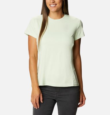 Women's Zero Ice Cirro-Cool&trade; T-Shirt W Zero Ice Cirro-Cool&trade; SS Shirt | 410 | M, Light Lime, front