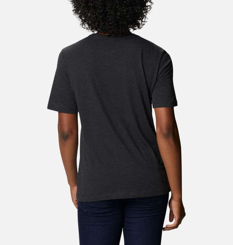 T-shirt col rond décontracté Bluebird Day Femme, Color: Black Heather, Multi Gem Graphic, image 2